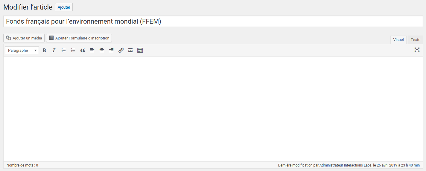 sources de financement